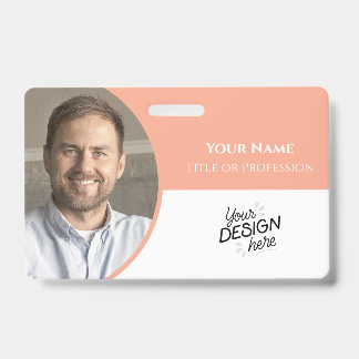 Custom Employee, Photo, Name, Title, Logo, Barcode Badge