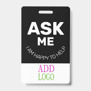 Custom Employee - Photo pass-  Name ID Badge