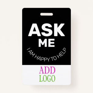 Custom Employee - Photo pass-  Name ID Badge