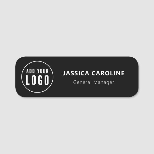 Custom Employee Pin Name Tag or Magnetic with Logo (Front)