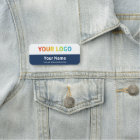 Custom Employee Pin Name Tag or Magnetic with Logo
