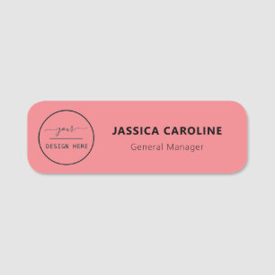 Custom Employee Pin Name Tag or Magnetic with Logo