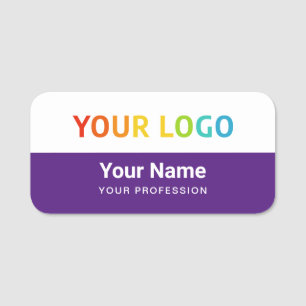 Custom Employee Pin Name Tag or Magnetic with Logo