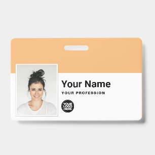 Custom Employee - Professional Business Logo Name Badge