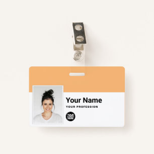 Custom Employee - Professional Business Logo Name Badge