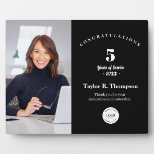 Custom Employee Recognition Photo 5 Year service  Plaque