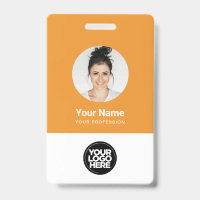 Custom Employee Round Photo Logo Name