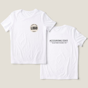 Custom Employee Tshirt, Add Your Logo Tri-Blend Shirt