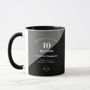 Custom Employee years of service recognition logo Mug