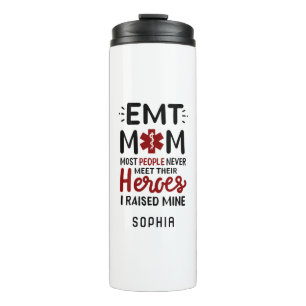 Custom EMT Medical Assistant Mom Name Thermal Tumbler