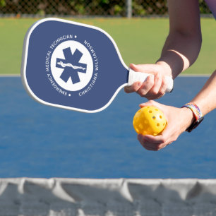 Custom EMT Symbol Emergency Medical Technician Pickleball Paddle