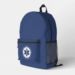 Custom EMT Symbol Emergency Medical Technician Printed Backpack