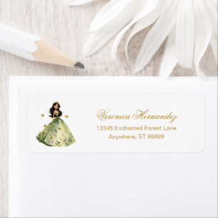 Custom Enchanted Forest Quinceanera Address Labels