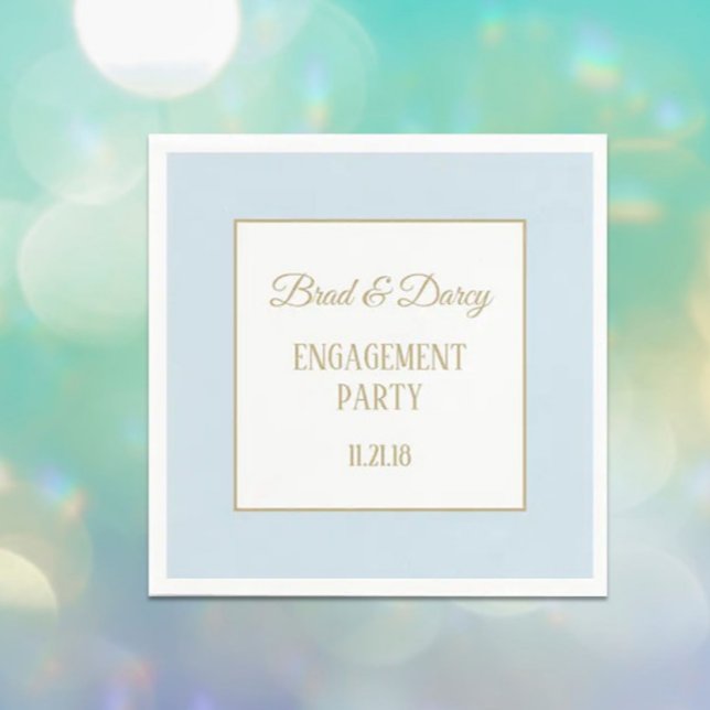 Custom Engagement party napkins (Creator Uploaded)