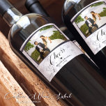 Custom Engagement Wedding Couple Photo Wine Label<br><div class="desc">Experience the magic of personalized memories with our Custom Engagement Wedding Couple Photo Wine Label. Infuse a dash of charm and elegance on your special day with these beautifully crafted wine labels. They feature an exclusive design with a space for your favourite couple photo, creating a one-of-a-kind memento of your...</div>