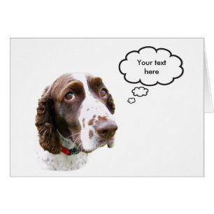 Custom English Springer Spaniel Card
