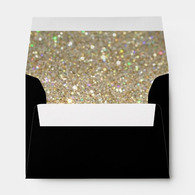 Custom Envelope - (4x6) Black Fab (Back (Bottom))