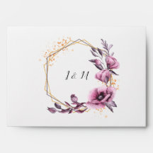 Custom Envelope for Wedding Invitations, Monogram