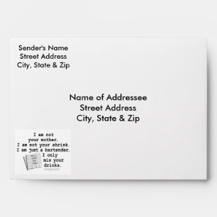 Custom Envelopes - I'M A BARTENDER