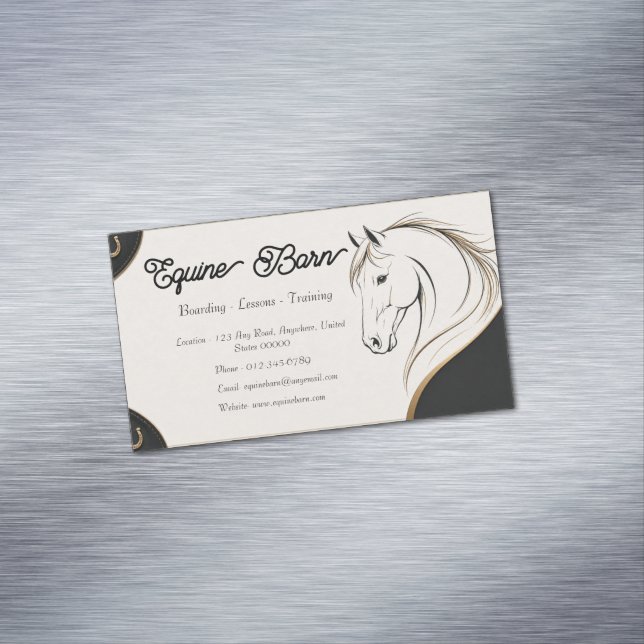 Custom Equestrian Business Card (In Situ)
