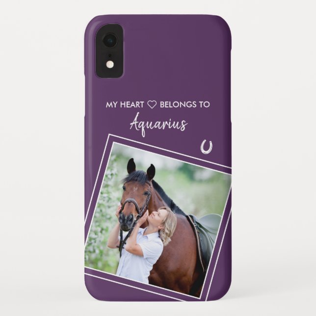 Custom Equestrian Horse Photo Case-Mate iPhone Case (Back)