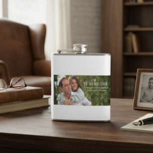 custom eraser with photo text hip flask