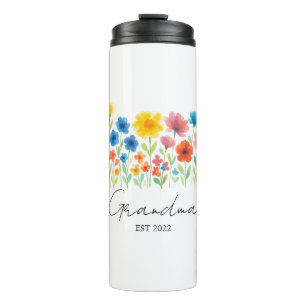  Custom Est. Year - Wildflower Thermal Tumbler