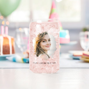 Custom Etched Photo Effect Instagram Can Glass