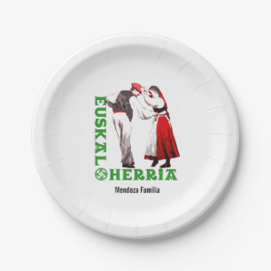 Custom, Euskal Herria, traditional Basque dancing: Paper Plate