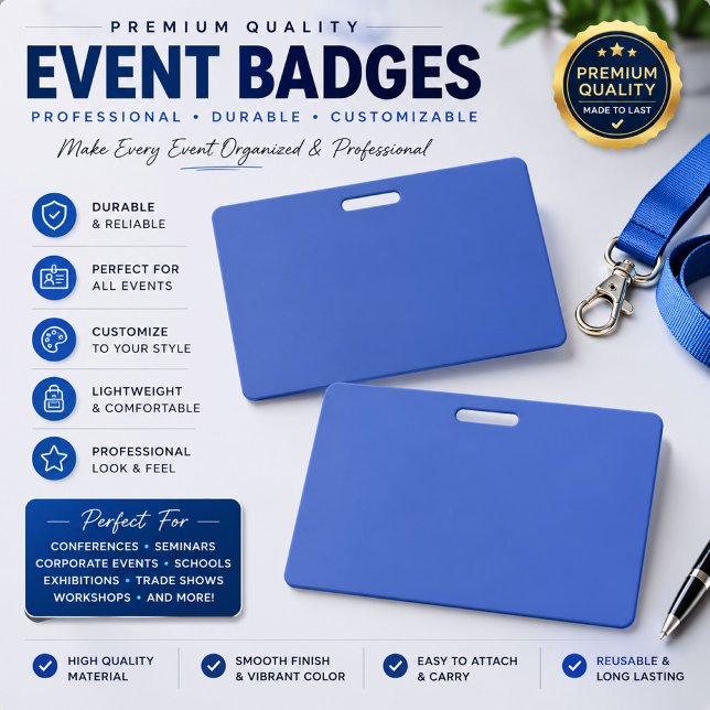Custom Event Badge – Sleek Modern Design (Creator Uploaded)