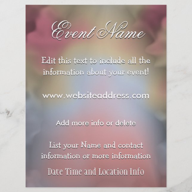 Custom Event Heaven Flyer (Front)