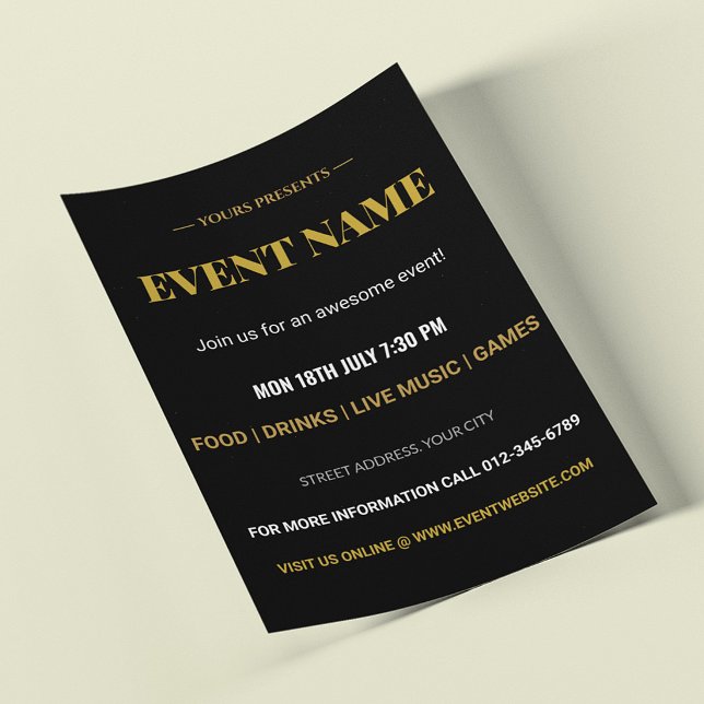 Custom Event Name Party & Concert Design Flyer (Creator Uploaded)