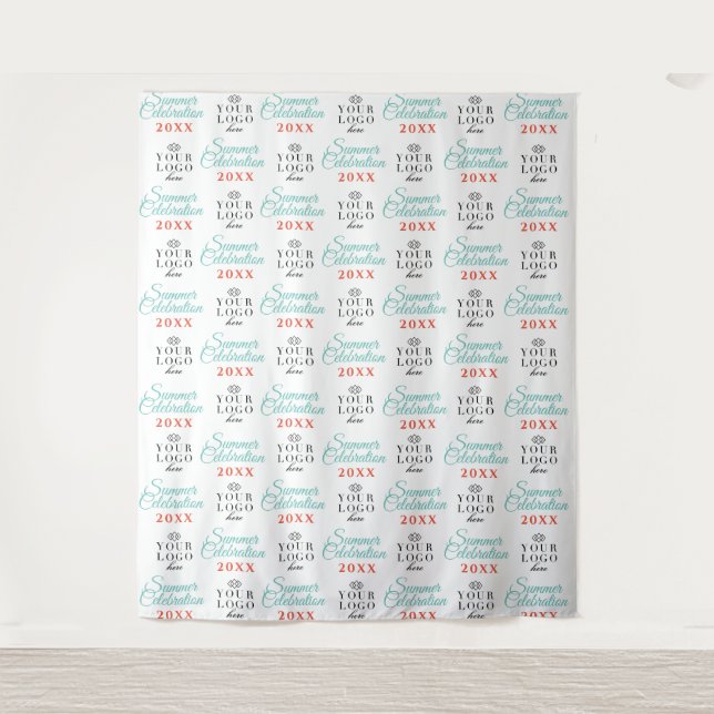 Custom Event Party Backdrop Step and Repeat Tapestry (Front)
