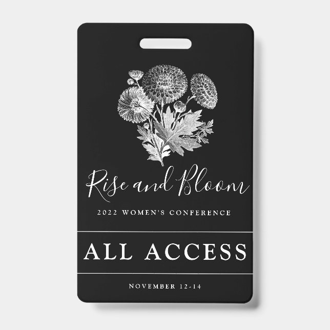 Custom Event VIP All Access Womens Conference Badge (Front)