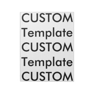 Custom Every Page Notebook 40 Pages 8.5"x11" Notepad