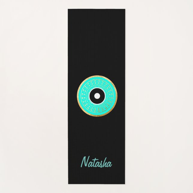 Custom Evil Eye Yoga Mat (Front)