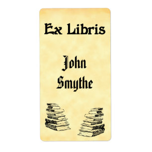 Custom Ex Libris Vintage Books Tags