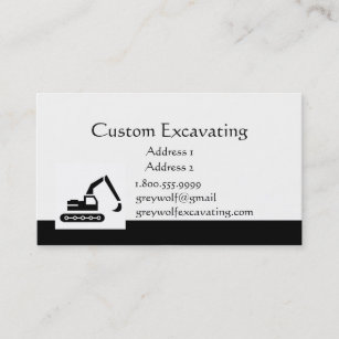 Excavation Business Cards & Profile Cards | Zazzle CA