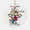 Custom Expectant Couple With Dog Ornament