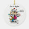 Custom Expectant Couple With Dogs Ornament