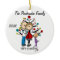 Custom Expectant Couple with Toddler Girl Ornament