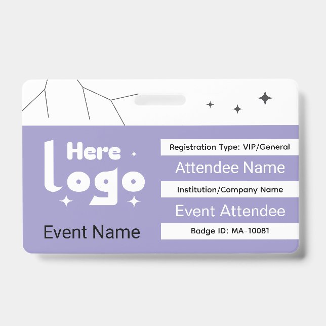 Custom Expo Badge ID (Front)