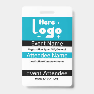 Custom Expo ID Badge with Qr Code