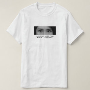 Custom Eyes Image & Name   Fully Personalized  T-Shirt