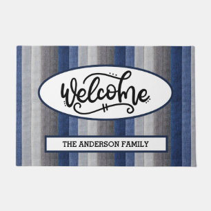Custom Fabric Pattern Welcome Doormat