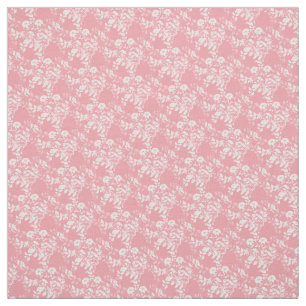 Custom Fabric-Pink & White Floral Fabric