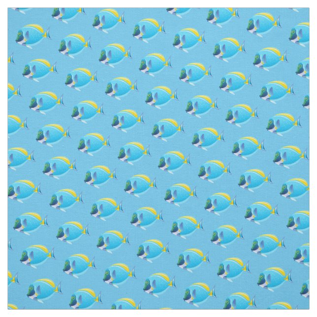 Custom Fabric-Tropical Fish Fabric (Swatch)