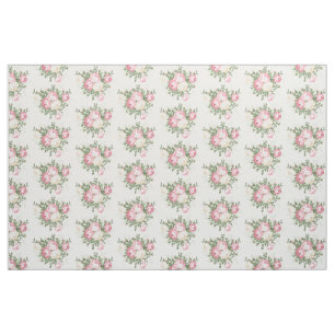 Custom Fabric-Vintage Pink Roses Fabric