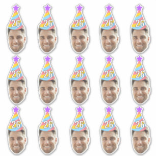 Custom Face 20th 30th 40th 50th 60th 70th Birthday