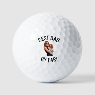 Custom Face Best Dad By Par New Dad Personalized G Golf Balls